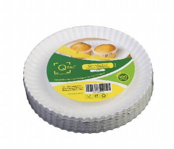 Express Delivery - Q Pac Paper Round Plate 9 Inch 1X1200 Pieces   Prp9Inch - ID 7150422