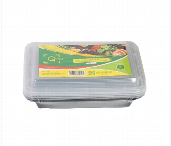 Q Pac Micro Black Base Rectangle  24 Ind 1X150 Pieces   Mbre24Indwhs Front View - ID 7150428