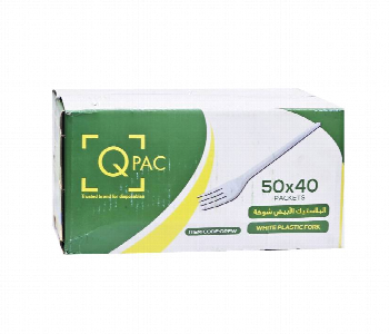 Express Delivery - Q Pac Plastic White Fork  1X2000 Pieces   Pswhitefork - ID 7150463
