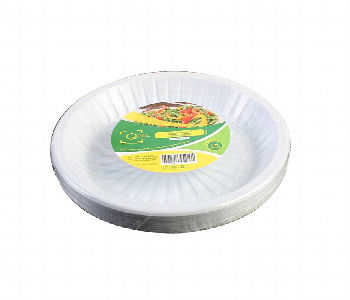 Q Pac Plastic Round Plate 18 Cm 1X1000 Piece   Prp18Cm1000 Front View - ID 7150487