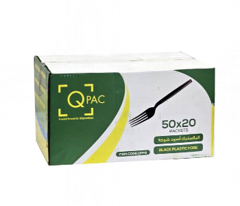 Express Delivery - Q Pac Plastic Fork Black Hd 1X1000 Pieces   Psblackforkhd - ID 7150492