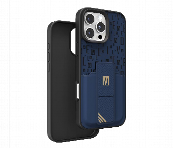 Express Delivery - Levelo Morphix Gripstand Case With Cardholder For Iphone 16 Pro Max Blue - ID 7150577