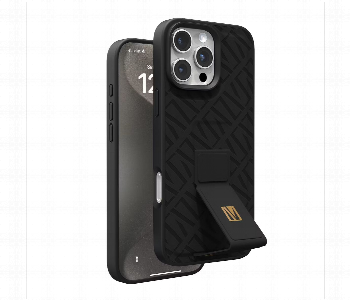 Express Delivery - Levelo Morphix Cuero Gripstand Case For Iphone 16 Pro Black - ID 7150608