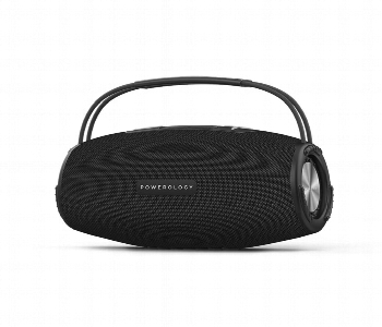 Powerology Phantom Wireless Bluetooth Speaker Black Front View - ID 7150636
