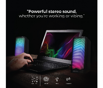 Desktop Speaker With Usb 3.5Mm And Bluetooth Function Front View - ID 7150728