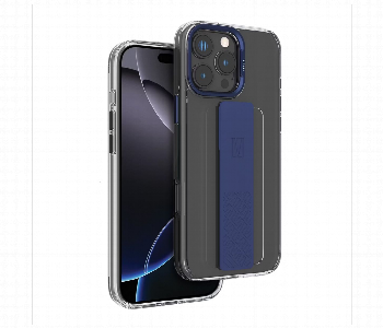 Levelo Graphia Imd Silicone Grip Case For Iphone 16 Pro Max Blue Front View - ID 7150738