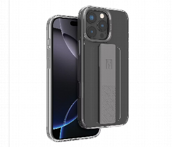 Levelo Graphia Imd Silicone Grip Case For Iphone 16 Pro Max Grey Front View - ID 7150740