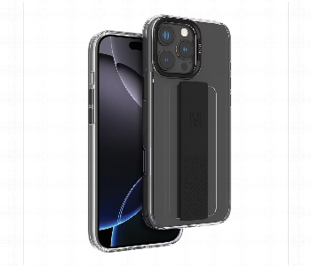 Levelo Graphia Imd Silicone Grip Case For Iphone 16 Pro Black Front View - ID 7150742