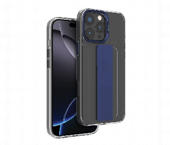 Levelo Graphia Imd Silicone Grip Case For Iphone 16 Pro Blue Front View - ID 7150744