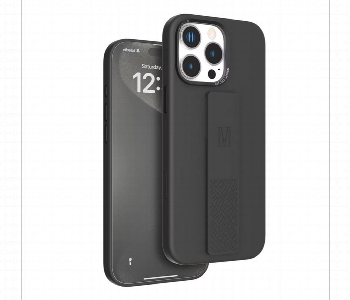 Levelo Morphix Silicone Case With Silicone Grip For Iphone 16 Pro Max Black Front View - ID 7150750