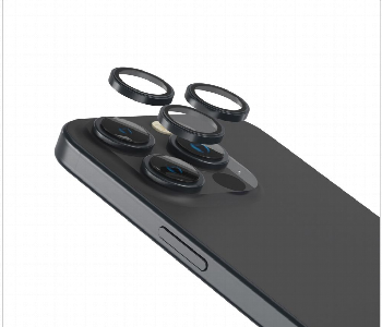 Express Delivery - Levelo Lucent Trio 9H Camera Lens Protector Ip15 Pro Or 15 Pro Max  Black - ID 7150780