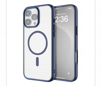 Levelo Magsafe Solo Case For Iphone 16 Pro  Blue Front View - ID 7150804