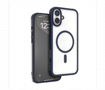 Levelo Magsafe Solo Case For Iphone 16 Plus Deep Blue Front View - ID 7150814