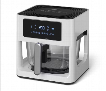 Porodo Lifestyle 5L Glass Pot Air Fryer Front View - ID 7150821