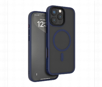 Levelo Magsafe Matte Solo Case For Iphone 16 Pro Blue Front View - ID 7150834