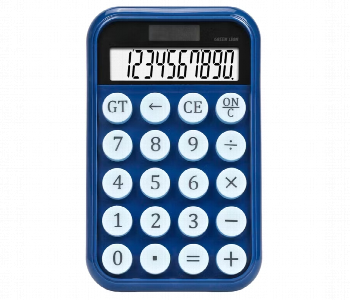 Express Delivery - Green Lion Pocket Calculator 10 Digits Blue - ID 7150875