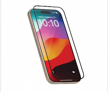 Express Delivery - Levelo Full Screen Anti Static Twice Tempered Glass For Iphone 15 Pro  Black - ID 7150881