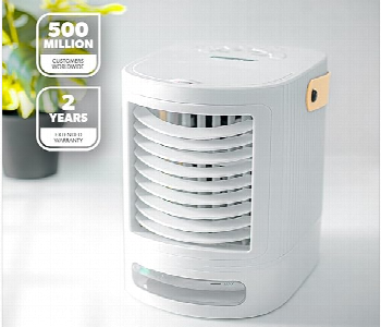 Express Delivery - Geepas Gac16018Uk Mini Portable Usb Air Cooler 700Ml With 7 Led Lights And Humidifier Fan - ID 7150912