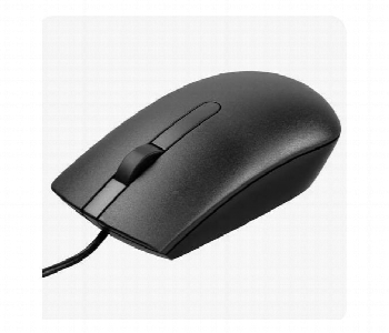 Dell Optical Wired Mouse Ms116       Dloms116 Front View - ID 7150941