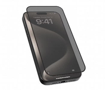 Express Delivery - Levelo 2.5D Silk Print Silicone Edge Privacy Screen Protector For Iphone 16 - ID 7151004