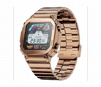 Express Delivery - Porodo Nomad Smart Watch 1.54Inch Screen  Gold - ID 7151089