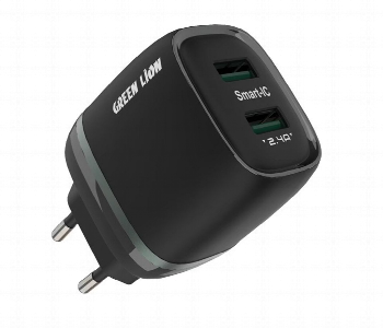 Express Delivery - Green Lion Dual Usb 12W Wall Charger With Usb A To Lightning Cable Eu - ID 7151176