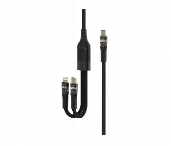 New Arrivals For Green Lion 2 In1 Transparent Fast Charging Cable 1.2M - ID 7151197