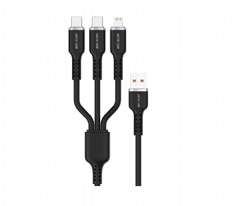 New Arrivals For Green Lion 3In1 Usb A To Usb Cx2 And Lightning Silicone Cable 60W 1.2M - ID 7151201