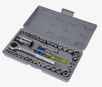 Aiwa 40Pcs Combination Socket Wrench Set Front View - ID 7151347