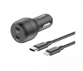 Express Delivery - Budi Car Charger 40W 2Pd With Usb C To Lightning Cable - ID 7151451