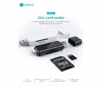 Express Delivery - Coteci Usb Type C 2.0 2 In 1 Card Reader - ID 7151480