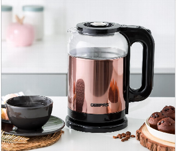 Instant Heat, Perfect Brew! For Geepas Gk38063 Electric Glass Kettle 1.7L 1500W With 360 Degree Rotation Base And Automatic Shut Off Function - ID 7151508