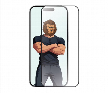 Express Delivery - Green Lion 3D Silicone Plus High Definition Edge Glass For Iphone 16 Pro Max  Clear - ID 7151524
