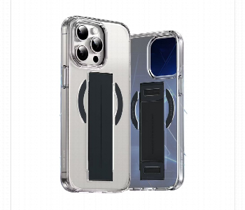 Express Delivery - Green Lion Magsafe Grip Case For Iphone 15 Pro Black - ID 7151532