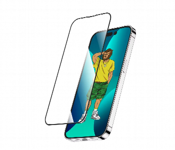 Express Delivery - Green Lion 3D Silicone Hd Glass Screen Protector For Iphone 14 Pro Max  Clear - ID 7151535