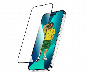 Express Delivery - Green Lion 3D Silicone Hd Glass Screen Protector For Iphone 14 Pro 6.1Inch Clear - ID 7151539