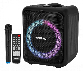 Express Delivery - Geepas Gms11161  Professional Portable Speaker Handle With 3600 Mah Huge Battery - ID 7151589