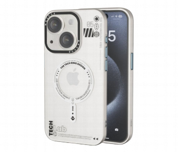Express Delivery - Mezone Tech Magnetic Case Iphone 15  White - ID 7151643