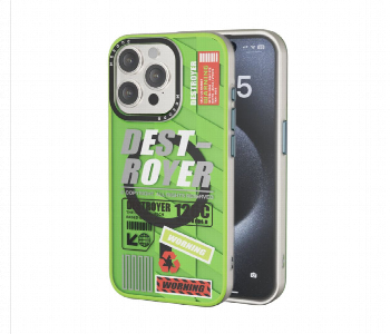 Express Delivery - Mezone Destroyer Magnetic Phone Case For Iphone 14 Pro Yellow Green - ID 7151670