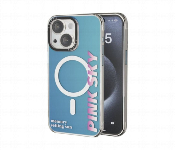 Express Delivery - Mezone Memory Magnetic Case Iphone 14 Pink - ID 7151716