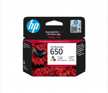 Express Delivery - Hp 650 Original Ink Cartridge  Tricolor - ID 7151724