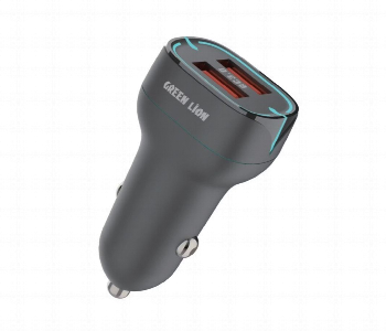 Express Delivery - Green Lion Dual Port Qc3.0 Car Charger With Usb A To Lightning Cable 36W - ID 7151811