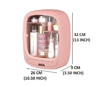 Express Delivery - Plastic Wall Mounted Waterproof Makeup Storage Case Cosmetic Organizer Box For Bedroom Bathroom  Ld 888 - ID 7151853