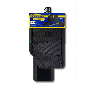 4Pcs Heavy Duty Universal Black Rubber Car Mat Set Non Slip  Carmat Front View - ID 7152044