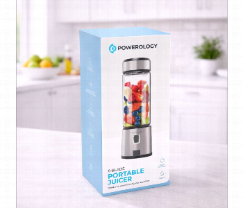 Express Delivery - Powerology 6 Blade Portable Juicer Blender 450 Ml Usb Rechargeable Smoothie Maker 126 W P6Bpj - ID 7152056