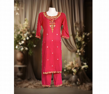 New Arrivals For Cartoon Suit Mix Kurta Red Colour - ID 7152121