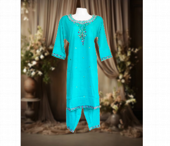 New Arrivals For Cartoon Suit Mix Kurta Sky Blur Clour Best Quality - ID 7152123