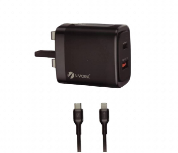 Nyork Home Charger 45W With Cable C To C Hc632 Front View - ID 7152151