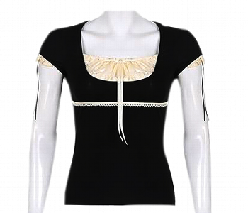 New Arrivals For Crop Tee  Black Colour New Style 2025 - ID 7152180