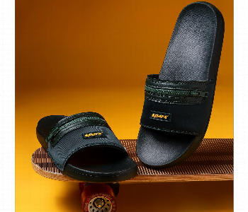 Express Delivery - Sfg 179 Gents Sparx Mens Fabric Slipper Slides Size Uk7 Eu41 Green - ID 7152297